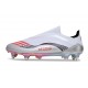 Scarpe da Calcio adidas F50 Elite SG Pro MESSI Ftwr Bianco Rosso Lucido Argento Metallico