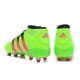 2016 Scarpini Calcio Adidas ACE 16.1 Primeknit FG/AG - Verde Solar Rosa Shock Nero