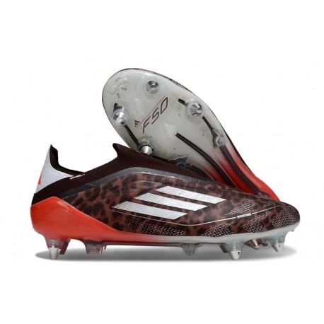 Scarpe da Calcio adidas F50 Elite SG Pro Marrone Bianco Rosso