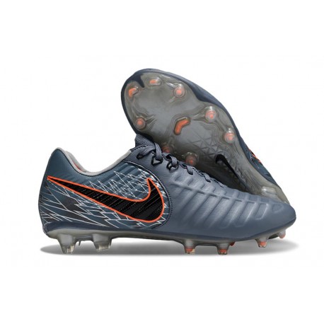 Scarpa Nike Tiempo Legend 10 Elite FG Blu Eclissi Arancione 