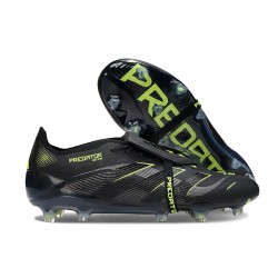 Adidas Predator Foldover Tongue Elite FG Nero Core Carbon Limone Lucido