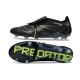 Adidas Predator Foldover Tongue Elite FG Nero Core Carbon Limone Lucido