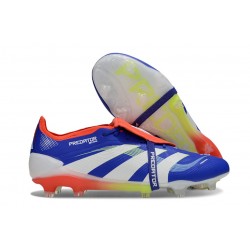 Adidas Predator Foldover Tongue Elite FG Blu Lucido Ftwr Bianco Rosso Solare