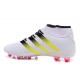 Scarpini Calcio Uomo - Adidas ACE 16.1 Primeknit FG/AG - Bianco Semi Solar Slime Blu Shock