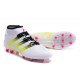 Scarpini Calcio Uomo - Adidas ACE 16.1 Primeknit FG/AG - Bianco Semi Solar Slime Blu Shock