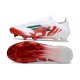 Scarpe adidas F50 Elite Laceless FG Bianco Rosso Verde