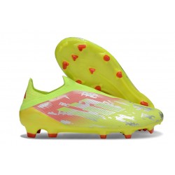Scarpe adidas F50 Elite Laceless FG Giallo Rosso