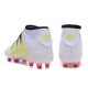 Scarpini Calcio Uomo - Adidas ACE 16.1 Primeknit FG/AG - Bianco Semi Solar Slime Blu Shock