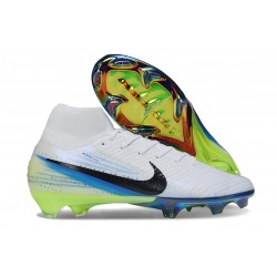 Scarpa da Calcio Nike Mercurial Superfly 10 Elite FG Bianco Nero Blu