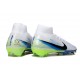 Scarpa da Calcio Nike Mercurial Superfly 10 Elite FG Bianco Nero Blu