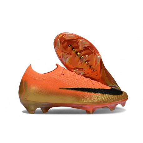 Scarpe da Calcio Nike Mercurial Vapor 16 Elite FG Arancio Oro Nero