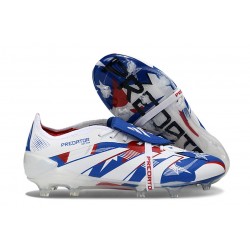 Adidas Predator Foldover Tongue Elite FG Bianco Blu Rosso