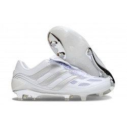 Adidas Predator Foldover Tongue Elite FG Bianco Argento