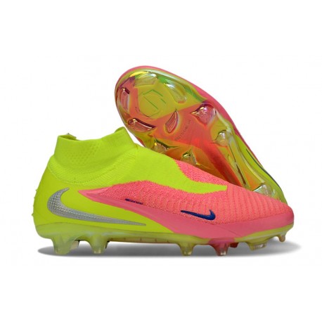 Nike Phantom 6 Elite High FG Rosa Giallo