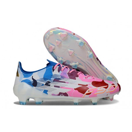 adidas F50 Elite FG Nuovo Bianco Rosso Blu
