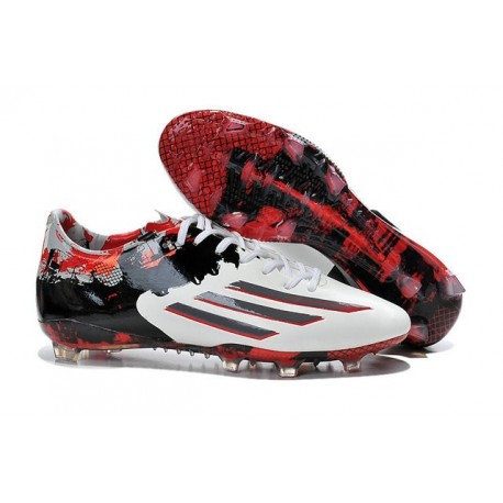 Adidas AdiZero F50 TRX FG Scarpe da Calcio per Uomo adidas Messi Pibe De Barr 10 10.1 FG Nero Rosso Bianco