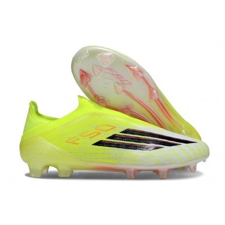 Scarpe adidas F50 Elite Laceless FG Giallo Nero