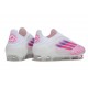 Scarpe adidas F50 Elite Laceless FG Bianco Rosa