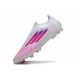 Scarpe adidas F50 Elite Laceless FG Bianco Rosa