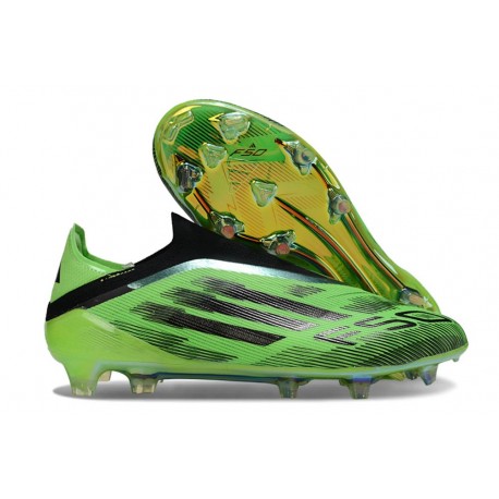 Scarpe adidas F50 Elite Laceless FG Verde Nero