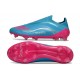 Scarpe adidas F50 Elite Laceless FG Blu Rosa
