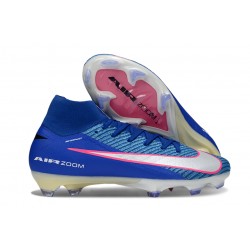 Scarpa da Calcio Nike Mercurial Superfly 10 Elite FG Blu Racer Bianco