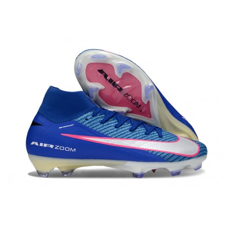 Scarpa da Calcio Nike Mercurial Superfly 10 Elite FG Blu Racer Bianco