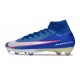 Scarpa da Calcio Nike Mercurial Superfly 10 Elite FG Blu Racer Bianco