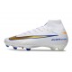 Scarpa da Calcio Nike Mercurial Superfly 10 Elite FG Bianco Blu Oro