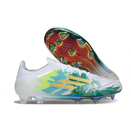 adidas F50 Elite FG Nuovo Bianco Verde Oro