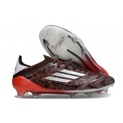 adidas F50 Elite FG Nuovo Leopardo Argento Rosso