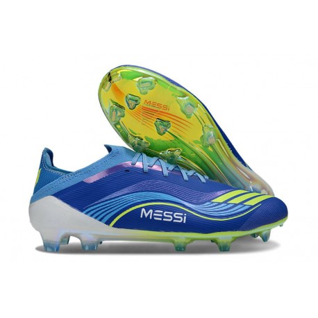 adidas F50 Elite FG Nuovo X Messi Team Blu Royal Giallo Solare Semi Blu Burst