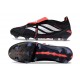 Scarpa Adidas Predator 26 Elite FT FG Nero Bianco Rosso