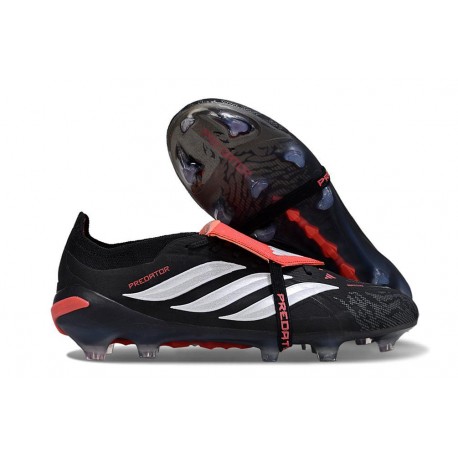 Scarpa Adidas Predator 26 Elite FT FG Nero Bianco Rosso