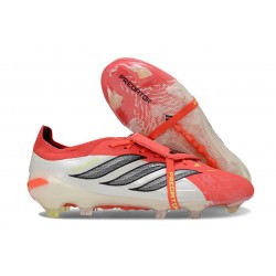 Scarpa Adidas Predator 26 Elite FT FG Rosso Bianco Nero