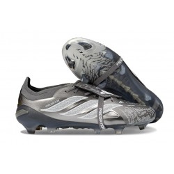 Scarpa Adidas Predator 26 Elite FT FG Ferro Metallizzato 