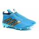 Nuovi Scarpette da Calcio Adidas Ace 16+ Purecontrol FG / AG Blu Oro