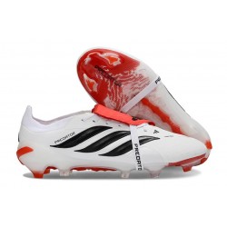Scarpa Adidas Predator 26 Elite FT FG Bianco Nero Rosso