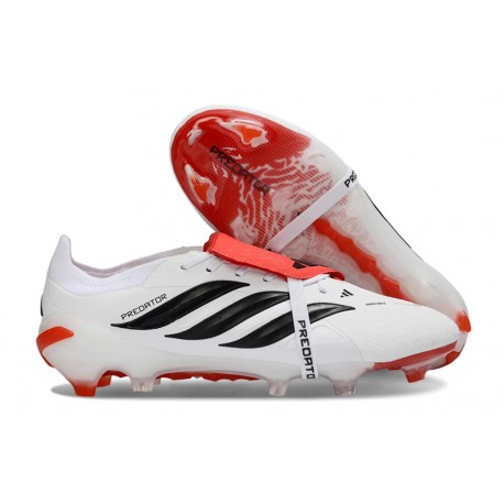 Scarpa Adidas Predator 26 Elite FT FG Bianco Nero Rosso