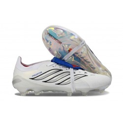 Scarpa Adidas Predator 26 Elite FT FG Bianco Argento Blu