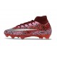 Nike Zoom Mercurial Superfly X Elite FG Safari Rosso Argento