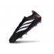 Adidas Predator 26 Elite Low FG Nero Bianco Rosso