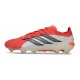 Adidas Predator 26 Elite Low FG Rosso Lucido Nero Core Ftwr Bianco