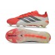 Adidas Predator 26 Elite Low FG Rosso Lucido Nero Core Ftwr Bianco