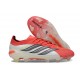 Adidas Predator 26 Elite Low FG Rosso Lucido Nero Core Ftwr Bianco