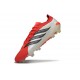 Adidas Predator 26 Elite Low FG Rosso Lucido Nero Core Ftwr Bianco