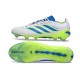 Adidas Predator 26 Elite Low FG Bianco Blu