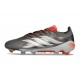 Adidas Predator 26 Elite Low FG Ferro Metallizzato Zero Metallico Rosso Lucido