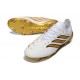 Adidas Predator 26 Elite Low FG Bianco Oro