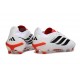 Adidas Predator 26 Elite Low FG Bianco Nero Rosso